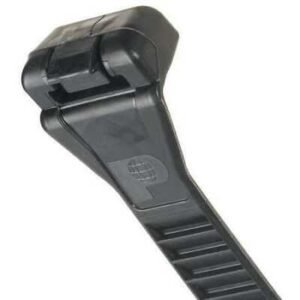 STRAP, TIE DOWN, ELECTRICAL COMPONENTS, RELEASABLE, TPU, BLACK, 8.5 INCHES