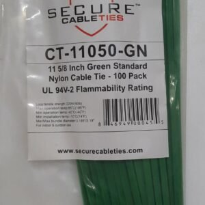 STRAP, TIE DOWN, ELECTRICAL COMPONENT (CABLE TIE), NYLON 6/6, GREEN