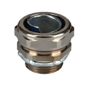 BOX CONNECTOR, ELECTRICAL, STRAIGHT, LIQUID TIGHT CONDUIT, NICKEL PLATED BRASS, 1/2 INCH, HEYCO,
