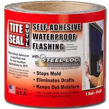 TAPE, ADHESIVE, BUTYL RUBBER, WHITE, 4-INCHES X 33 FEET, MFG:TITE-SEAL,