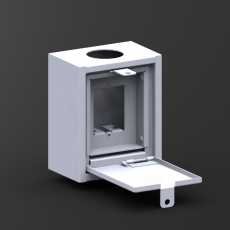 BOX, ENCLOSURE, STEEL, 5 X 10 X 5 INCHES, MANUFACTURER:HOLOCOM INC. ,