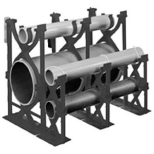 S288NJN NON-METALLIC BASE SPACER 4 INCH X 2 INCH PVC ;