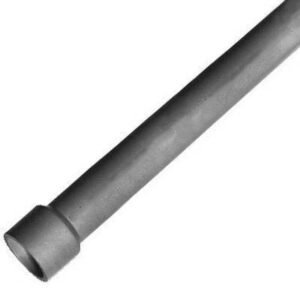 CONDUIT, NONMETALLIC, RIGID, BELLED END, PVC, SCH 80, GRAY, 2 INCHES X 20 FEET