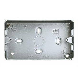BOX, METAL CLAD, SURFACE MOUNT, 2 GANG, 20MM ; MANUFACTURER: HONEYWELL,