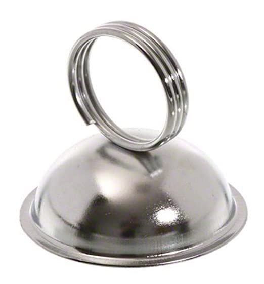 HOLDER, CARD, MENU, METAL, BLACK, w/ WEIGHTED BASE,