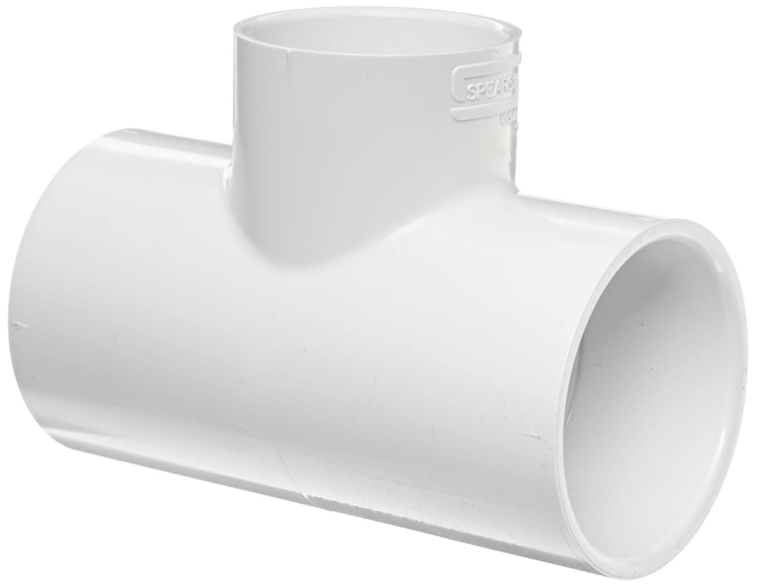 TEE, PIPE, PVC, SCH40, WHITE, 4 INCHES
