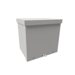 JUNCTION BOX, ENCLOSURE, WALL MOUNT, ELECTRIC, METAL,