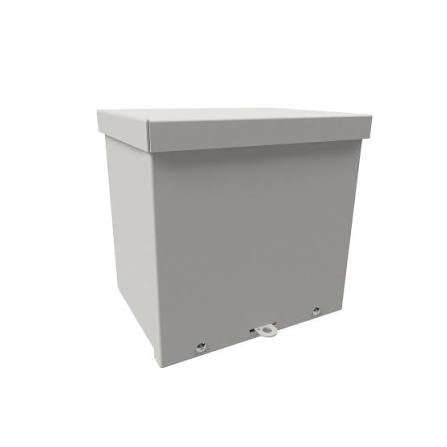 JUNCTION BOX, ENCLOSURE, WALL MOUNT, ELECTRIC, METAL,