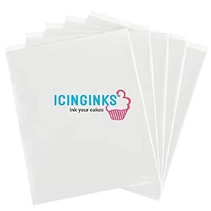 FROSTING SHEET, BLANK, EDIBLE, A4, 8.5 X 11 INCHES, MANUFACTURER: ICINGINKS, PART NO: ICING-FR-REG,