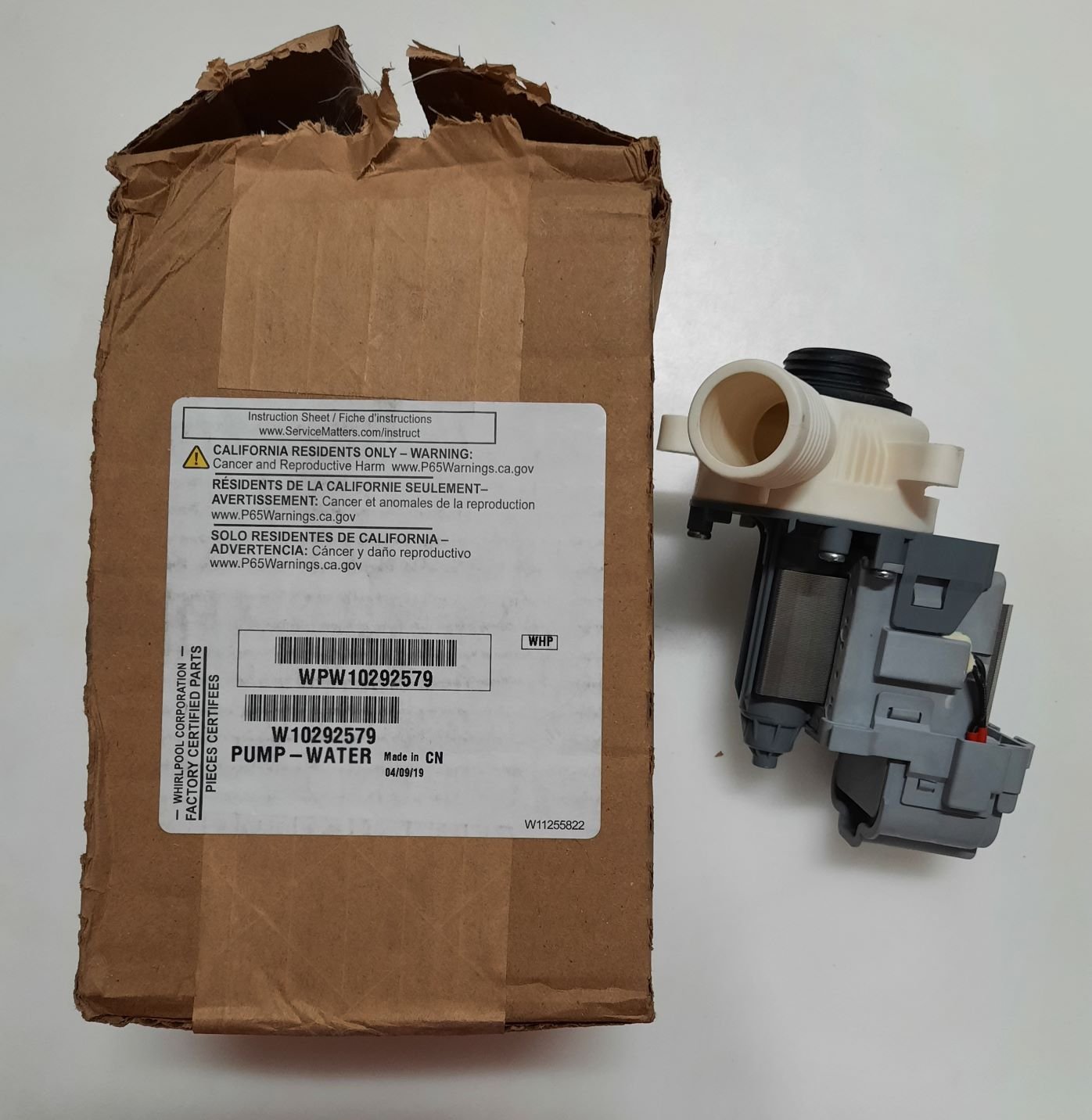 PUMP, DRAIN, WASHING MACHINE, 50HZ, 220-240V,