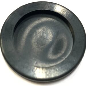 GROMMET BLANK, NONMETALLIC, RUBBER, BLACK,