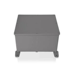 JUNCTION BOX, NON-METALLIC, MOLDED, NORYL, GRAY, 8 X 8 X 4 INCHES