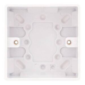 JUNCTION BOX, UREA, WHITE, 1 GANG,