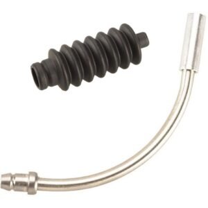 BRAKE NOODLE, BICYCLE, STAINLESS STEEL, 90 DEGREE, ASMVBRKL, SILVER