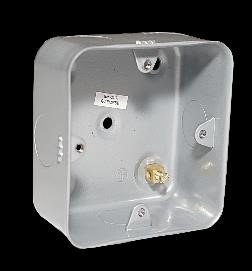 JUNCTION BOX ASSEMBLY, STEEL, GRAY, 1-GANG,