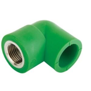 ELBOW, FEMALE THREADED, POLYPROPYLENE, GREEN, 32 - 1/2 INCHES
