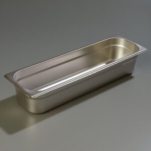 PAN, STEAM TABLE, STAINLESS STEEL, 1/2 SIZE LONG, 4 X 20-3/4 X 6-3/8 INCHES,