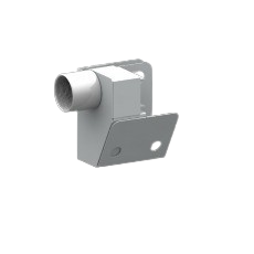 CONNECTOR, RACEWAY, RUN END, LEFT, GALVANIZED STEEL, 16 GAGE