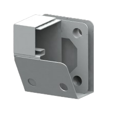 CONNECTOR, RACEWAY, RUN END, RIGHT, GALVANIZED STEEL,