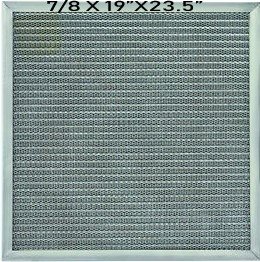 AIR FILTER, WASHABLE ALUMINUM, 7/8" x 19" x 23.5"