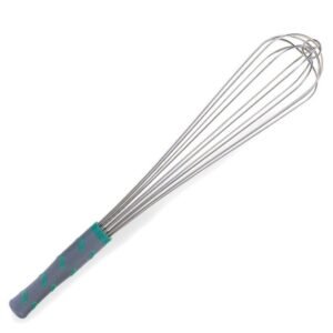 WHIP, FRENCH, WHISK, HAND HELD, STEEL, BLUE, 18 INCHES, MANUFACTURER: VOLLRATH,