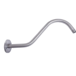 SHOWER ARM, S SHAPE, WALL MOUNT