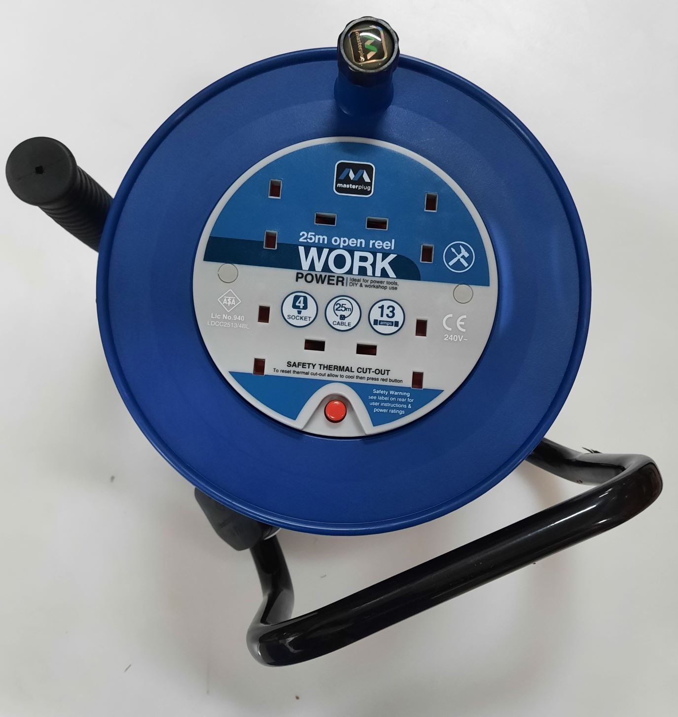 REEL, CABLE, 4 WAY, 25 METERS