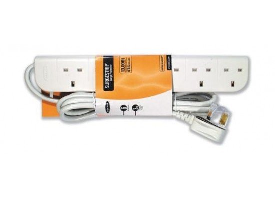 POWER STRIP, ELECTRICAL OUTLET, 6 SOCKET, 3 METERS