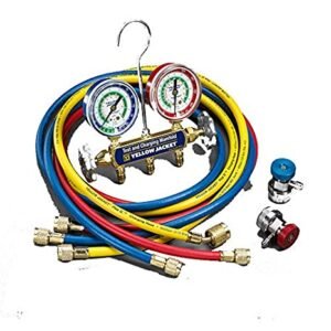 MANIFOLD, CHARGING AND TESTING, REFRIGERANT, R134a, 2 - VALVE, 1/4 X 72 INCHES, MANUFACTURER: YELLOW JACKET,
