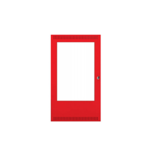ENCLOSURE, DOOR, METAL, RED