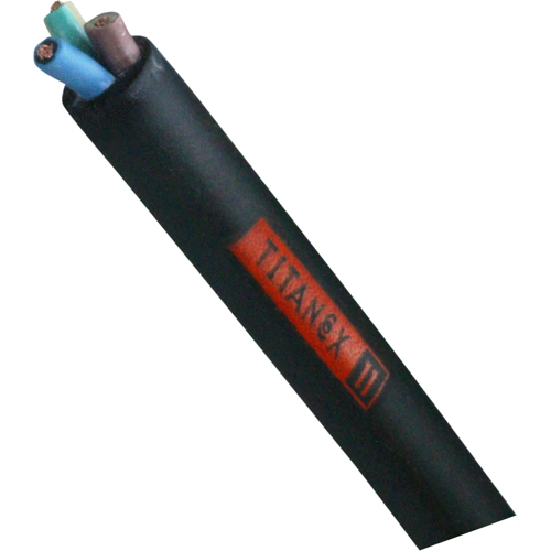 CABLE, POWER, ELECTRICAL, H07RN-F, BLACK, 3 CORE, 4 MM,
