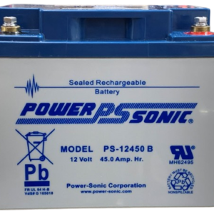 BATTERY, STORAGE, SEALED LEAD ACID, RECHARGEABLE, ABS PLASTIC, 12V, 45AH, MANUFACTURER: POWER SONIC,