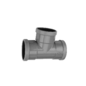 TEE, PIPE, SOCKET X SOCKET X SOCKET, PN16, PVC, GRAY, 200 MM ; MANUFACTURER: PVC, GRAY,