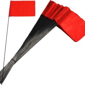 MARKING FLAG 100 PIECE 21 IN. STAKE FLAGS ORANGE