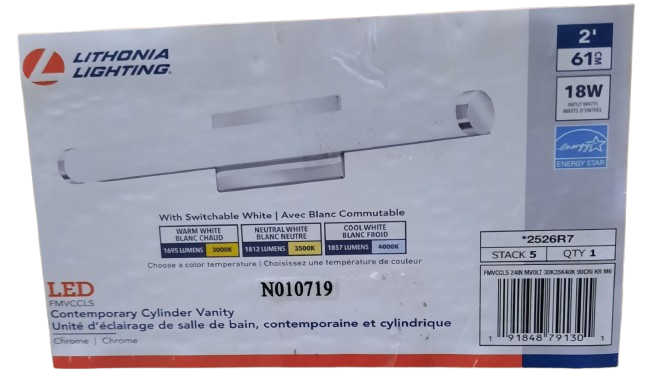 FIXTURE, LIGHTING, LED, 120-277V, CHROME