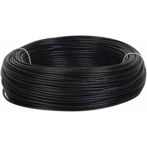 WIRE, ELECTRICAL, BLACK, 1 CORE