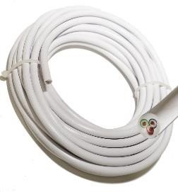CABLE, POWER, ELECTRICAL, WHITE, 3 CORES