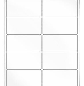 OL75CX CLEAR MATTE FOR LASER 4 X1 20 LABEL SHEET 1 BX 250 ST