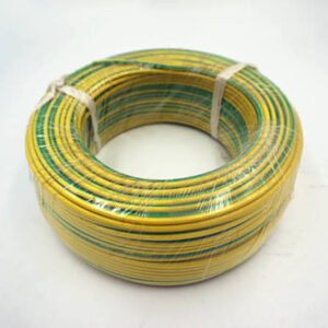 WIRE, ELECTRICAL, YELLOW & GREEN, 1 CORE