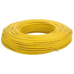 WIRE, ELECTRICAL, YELLOW, 1 CORE