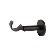 HOLDER, CURTAIN ROD, BRONZE, ADJUSTABLE BRACKET