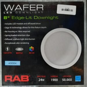 FIXTURE, LIGHT, CEILING, ROUND, 4000K, 120-277V