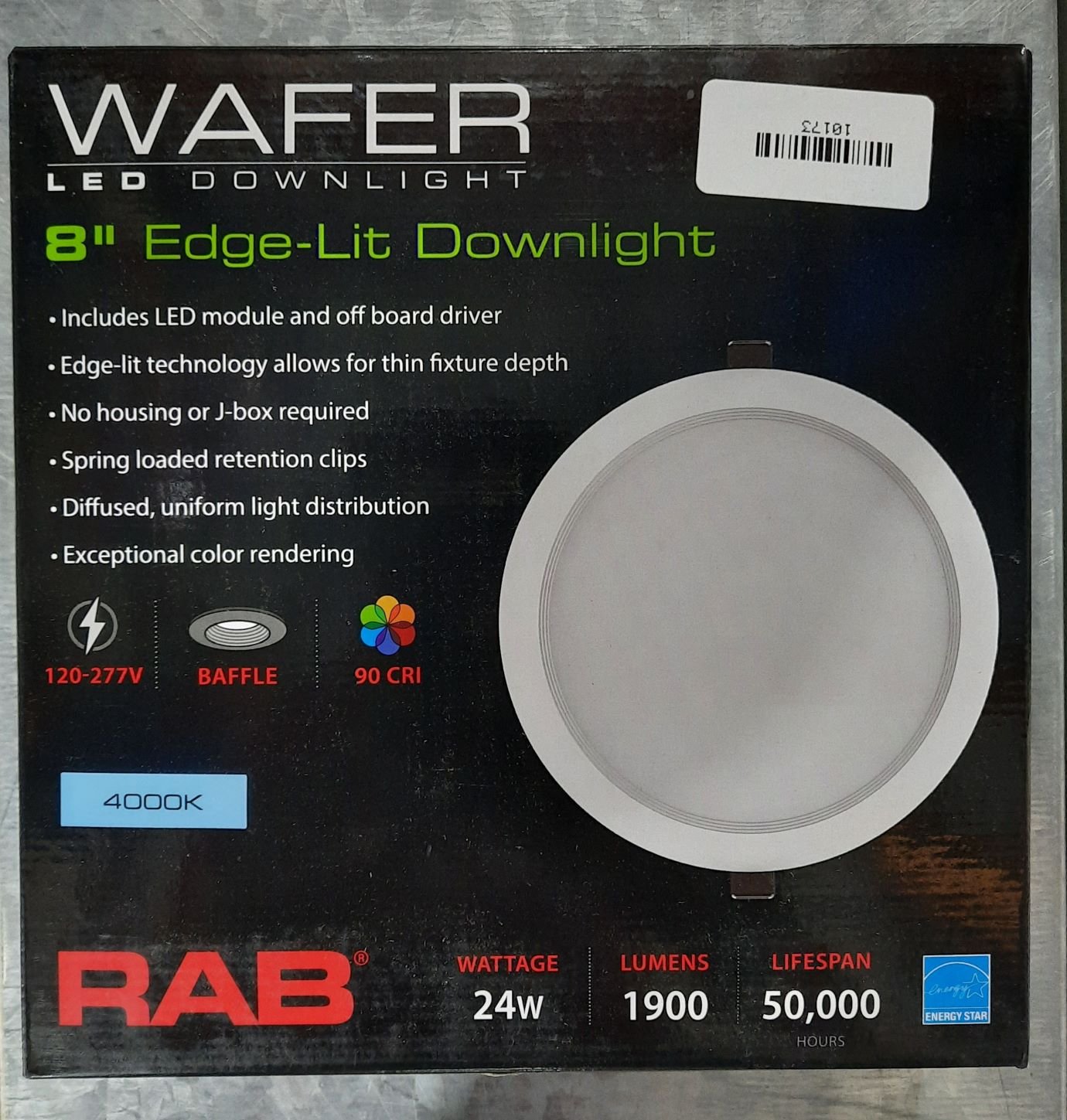FIXTURE, LIGHT, CEILING, ROUND, 4000K, 120-277V