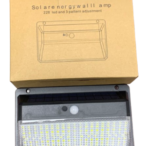 LIGHT, WALL, SOLAR SENSOR, WEATHER PROOF,OUTDOOR, 200 LED