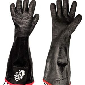GLOVES, HEAT PROTECTIVE, FRYER, NEOPRENE, BLACK, 18 INCHES, MANUFACTURER: HUBERT,