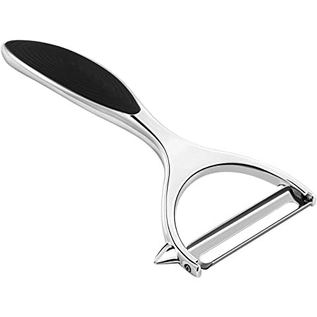 PEELER, VEGETABLE, Y SHAPED, STAINLESS STEEL, BLACK,