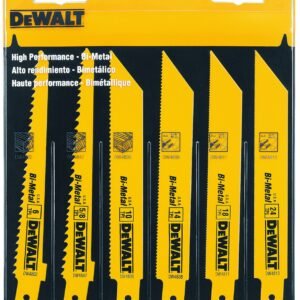 BLADE, RECIPROCATING SAW, STRAIGHT, 6 PIECES, MFG:DEWALT,