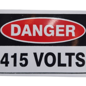SIGN, DANGER, ???415 VOLTS???,