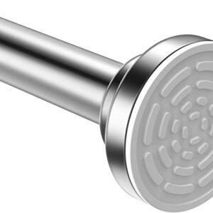 ROD, CURTAIN, ADJUSTABLE, STEEL, WHITE, 40-60 INCHES