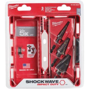 DRILL, MULTI-STEP, (BIT), TITANIUM ALUMINUM NITRIDE, 3 PIECES